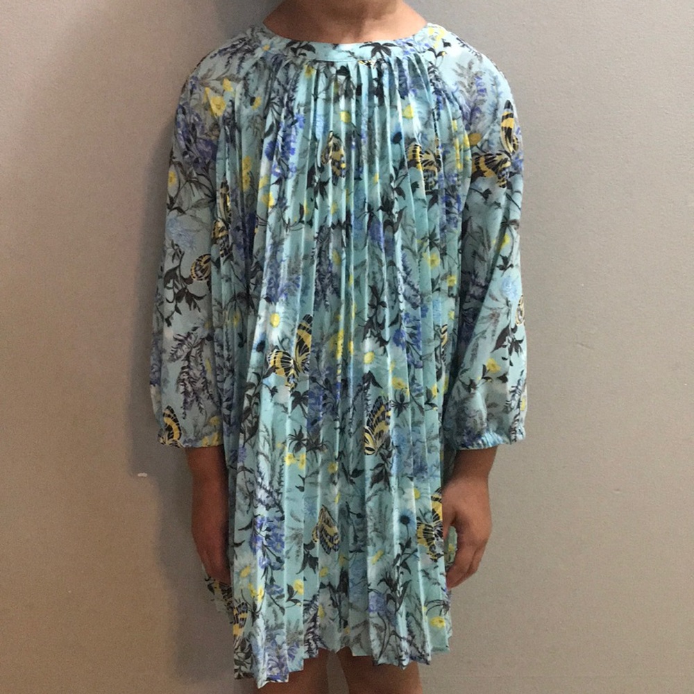 Gap Kids Floral Pleated Swing Dress Size 4T